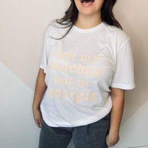 I get my peaches out in Georgia tee